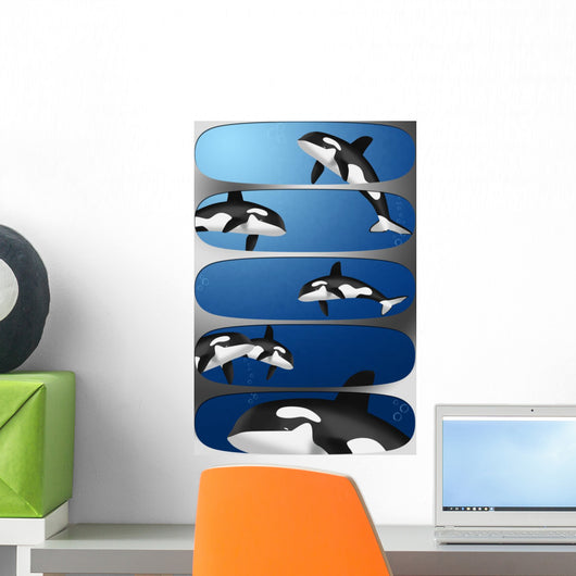 Orcas Banners Wall Decal