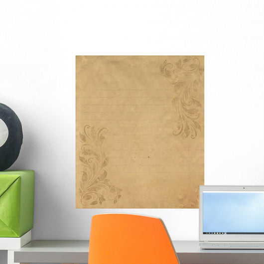 Old Grunge Letter Paper Wall Decal