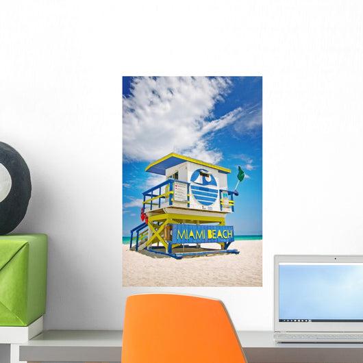 Lifeguard House Miami Beach Wall Decal