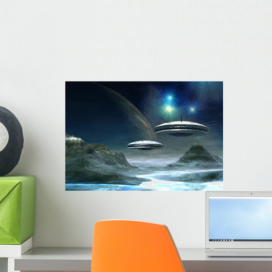 Alien World Fantasy Planet Wall Decal