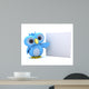 Cute Blue Bird Character and Whiteboard Wall Decal