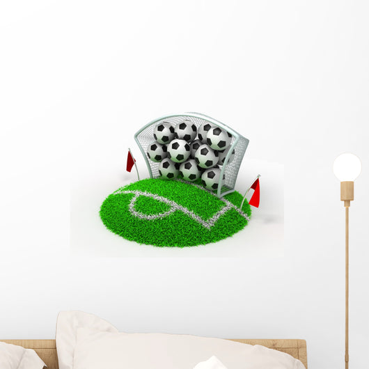 3D Concept Football Gate Wall Decal