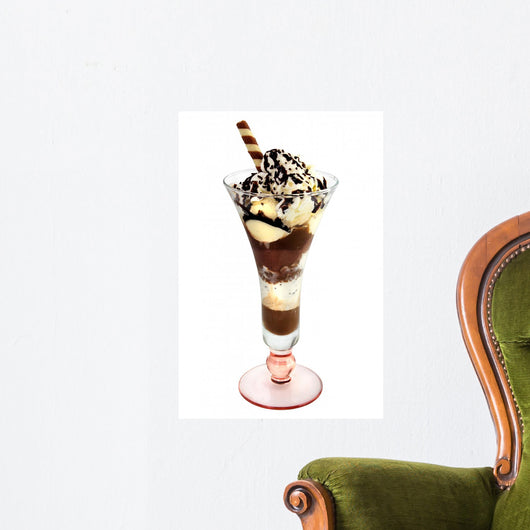 Chocolate Ice Cream Sundae Wall Decal