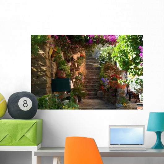Treppe Bormes Les Mimosas Wall Decal