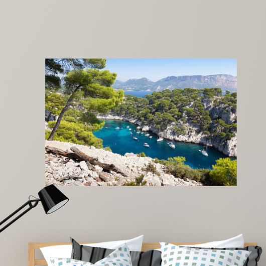 Calanques Port Pin Cassis Wall Decal