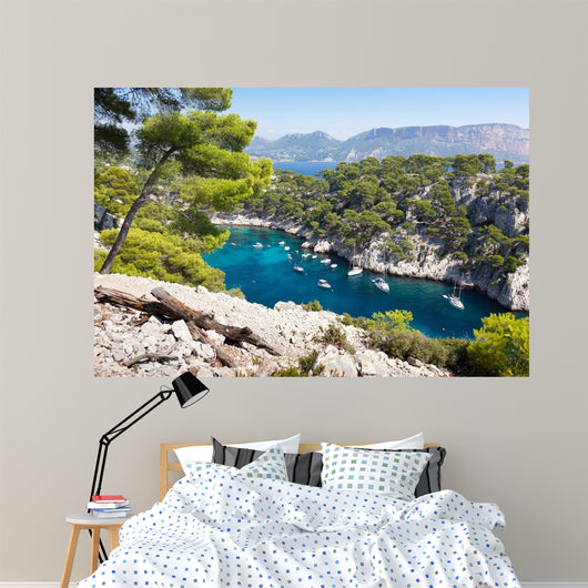 Calanques Port Pin Cassis Wall Decal