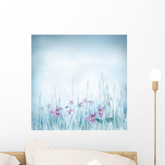 Spring Floral With Violet Wall Decal