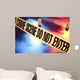 Fresh Crime Scene With Police Tape Wall Decal