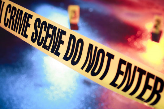 Fresh Crime Scene With Police Tape Wall Decal