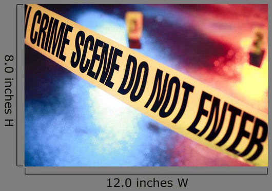 Fresh Crime Scene With Police Tape Wall Decal