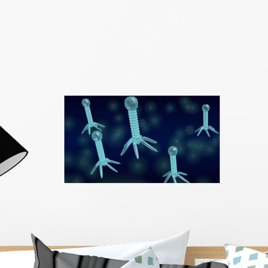 Bacteriophage 3D Wall Decal