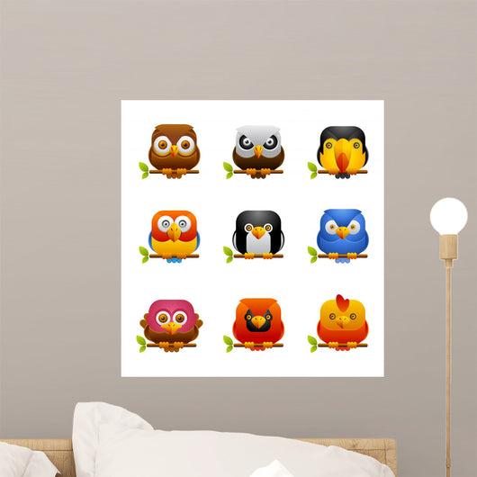 Bird Icons 1 Wall Decal