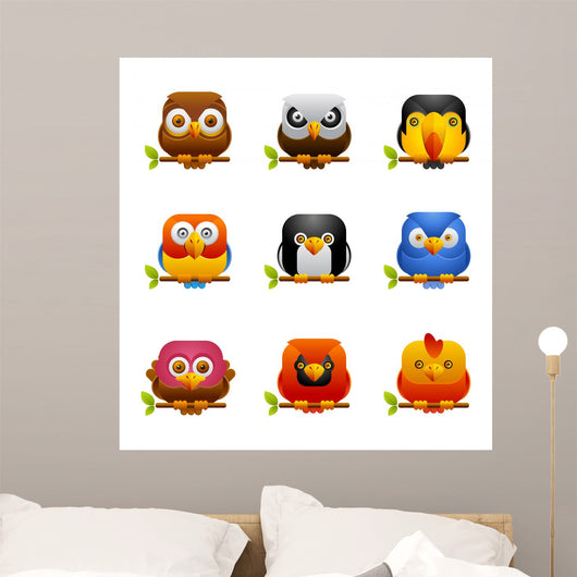 Bird Icons 1 Wall Decal