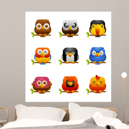 Bird Icons 1 Wall Decal