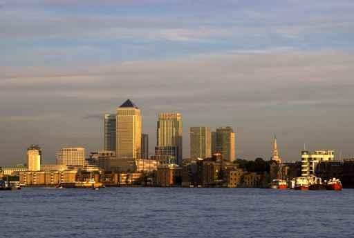 Canary Wharf With Boats Wall Decal