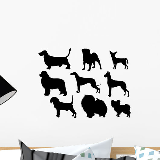 Dog Bree Silhouettes Wall Stickers Wall Decal