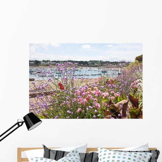 Coast Brittany Covered With Flowers Wall Decal