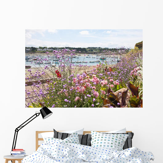 Coast Brittany Covered With Flowers Wall Decal