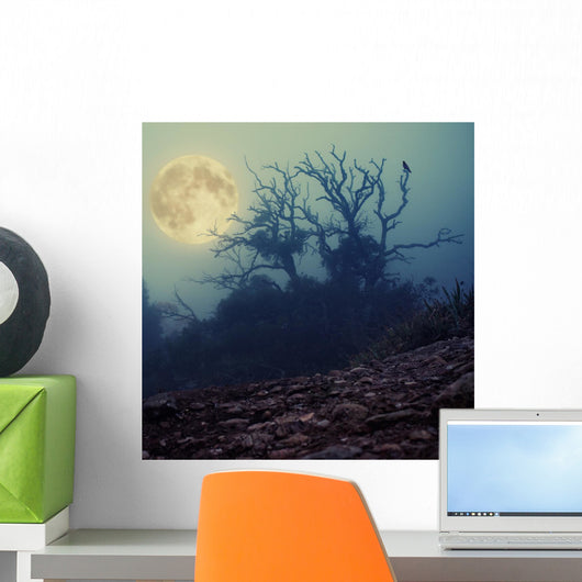 Old Spooky Tree Wall Decal
