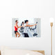 Man And Woman on Exercise Equipment Wall Decal