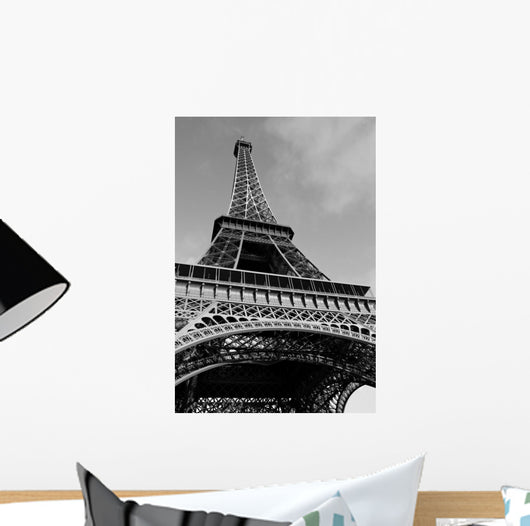 Greyscale Eiffel Tower Wall Decal