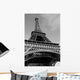Greyscale Eiffel Tower Wall Decal