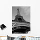 Greyscale Eiffel Tower Wall Decal