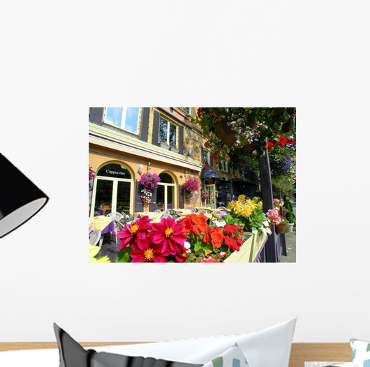 Italian Restaurant Outdoor Patio Wall Mural