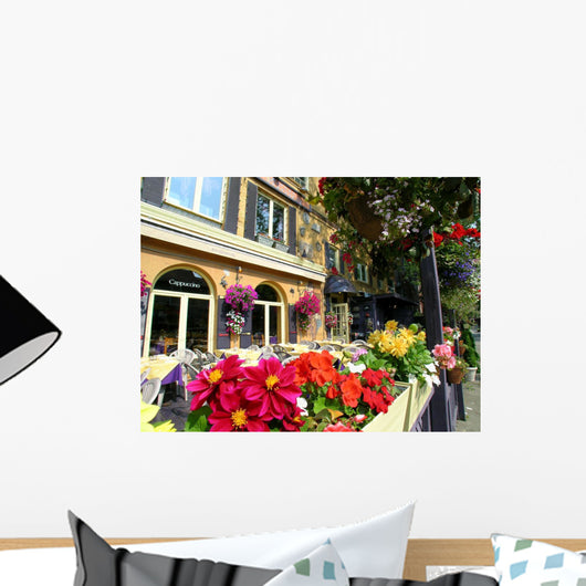 Italian Restaurant Outdoor Patio Wall Mural