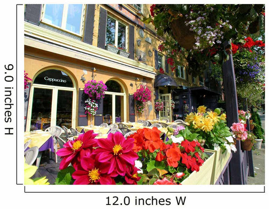 Italian Restaurant Outdoor Patio Wall Mural