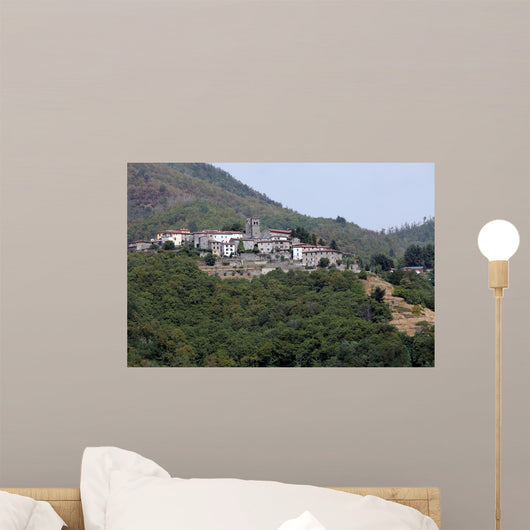 Barga Medieval Hilltop Town Wall Decal