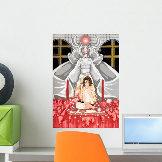 Occultist Woman Illustration Wall Decal
