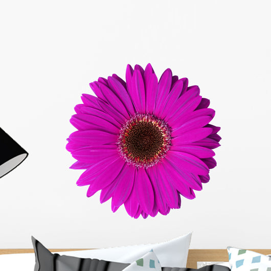 Violet Gerbera Flower Wall Decal