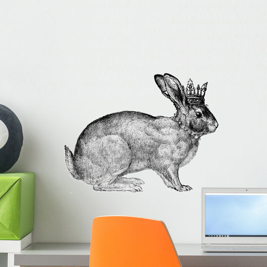 Royal Bunny Wall Decal