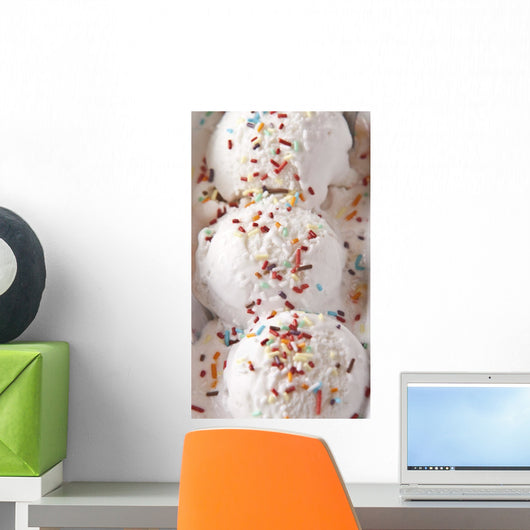 Scoops Vanilla Ice Cream Wall Decal