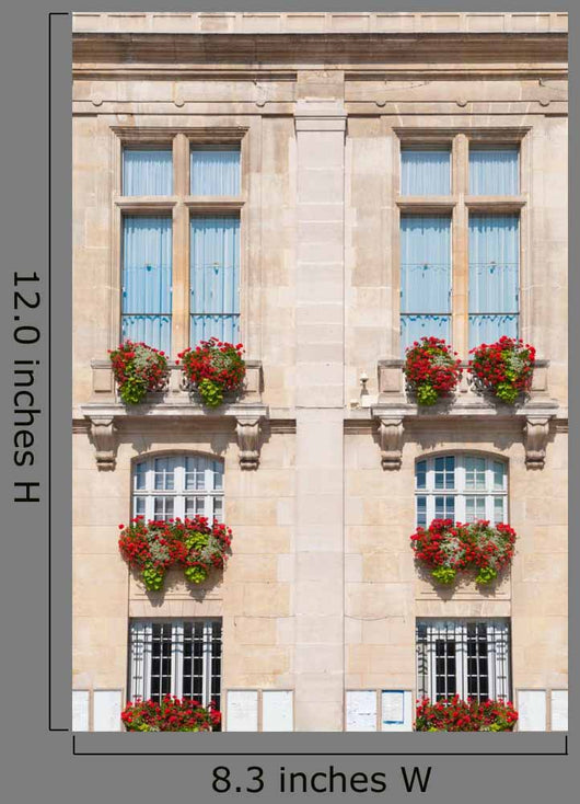 Home Exterior With Flowers Wall Decal