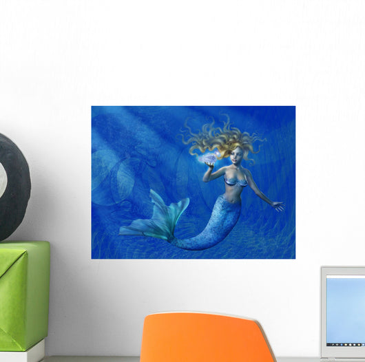 Deep Sea Mermaid Wall Mural