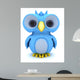 Cute Blue Bird Character Wall Decal