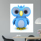 Cute Blue Bird Character Wall Decal