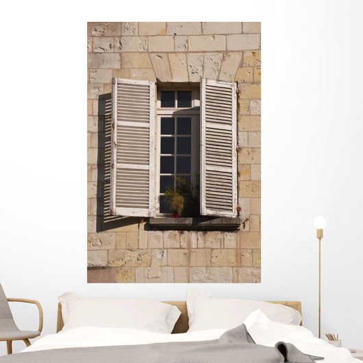 French Shutters And Windows Wall Decal