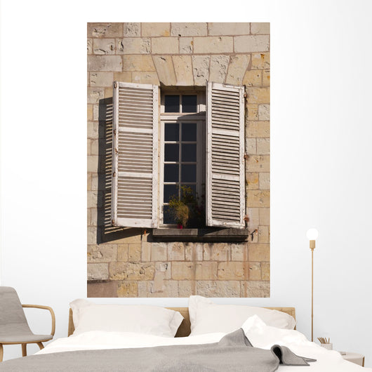French Shutters And Windows Wall Decal