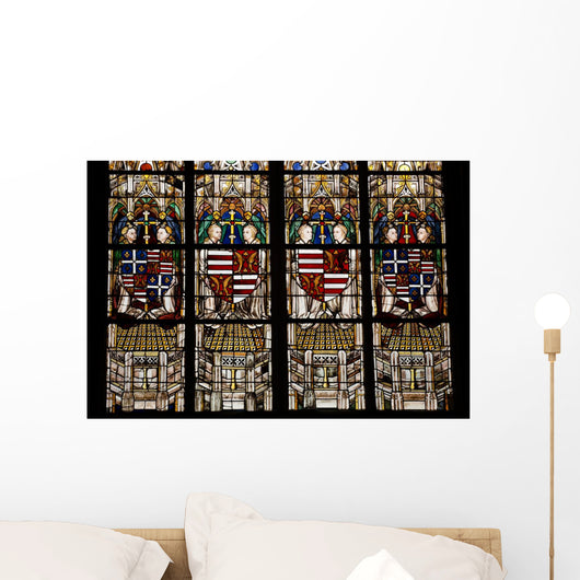 Religious Stained Glass Window 2 Wall Decal