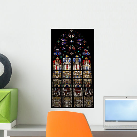 Religious Stained Glass Window 1 Wall Decal