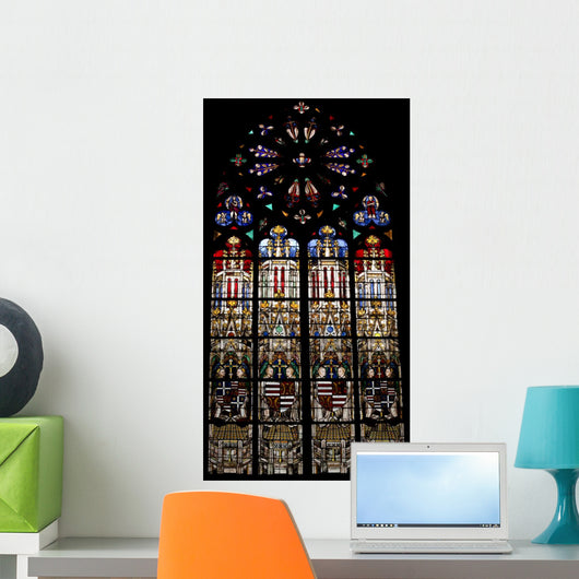 Religious Stained Glass Window 1 Wall Decal