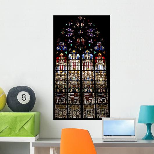 Religious Stained Glass Window 1 Wall Decal