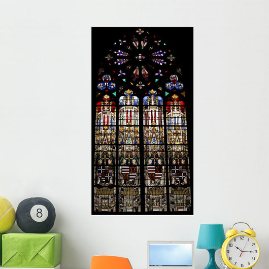 Religious Stained Glass Window 1 Wall Decal