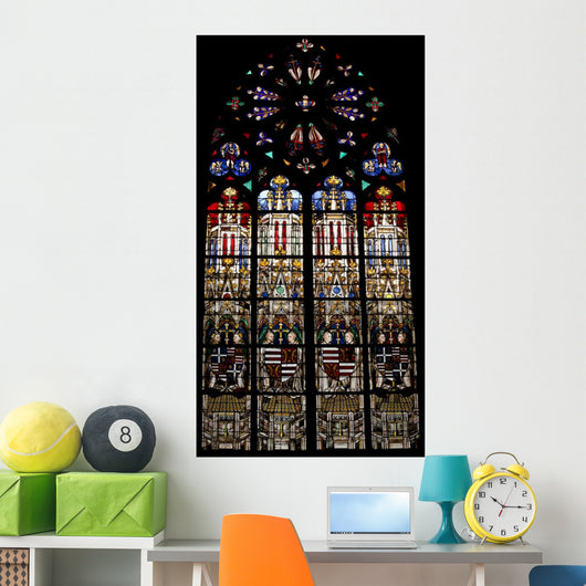 Religious Stained Glass Window 1 Wall Decal