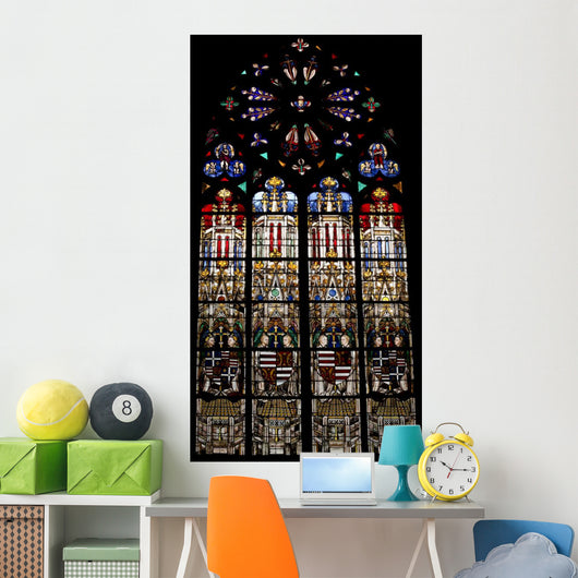 Religious Stained Glass Window 1 Wall Decal