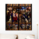 Nativity Scene Stained Glass Window Wall Decal