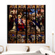 Nativity Scene Stained Glass Window Wall Decal